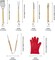 Makerflo 11 Pcs BBQ Grill Accessories Set Barbecue Rubber Wood Toolbox Stainless Steel Grill Utensils | Camping Grilling Rust Free Kit Ideal for Craft- Laser Engraving Epoxy, UV DTF, Vinyl - Case of 6
